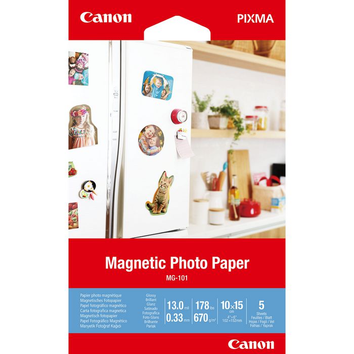 Canon Magnetic Photo Paper, 4x6", 5 sheets