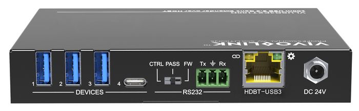 Vivolink 100m USB 3.2 Gen1 Extender over HDBT Receiver