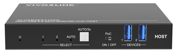 Vivolink 100m USB 3.2 Gen1 Extender over HDBT Host