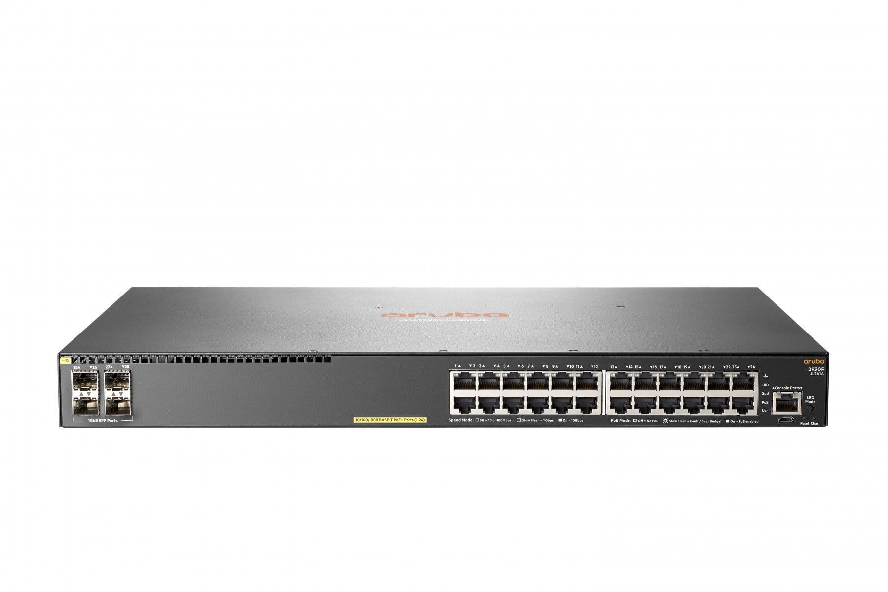 Aruba, a Hewlett Packard Enterprise company 2930F 24G PoE+ 4SFP