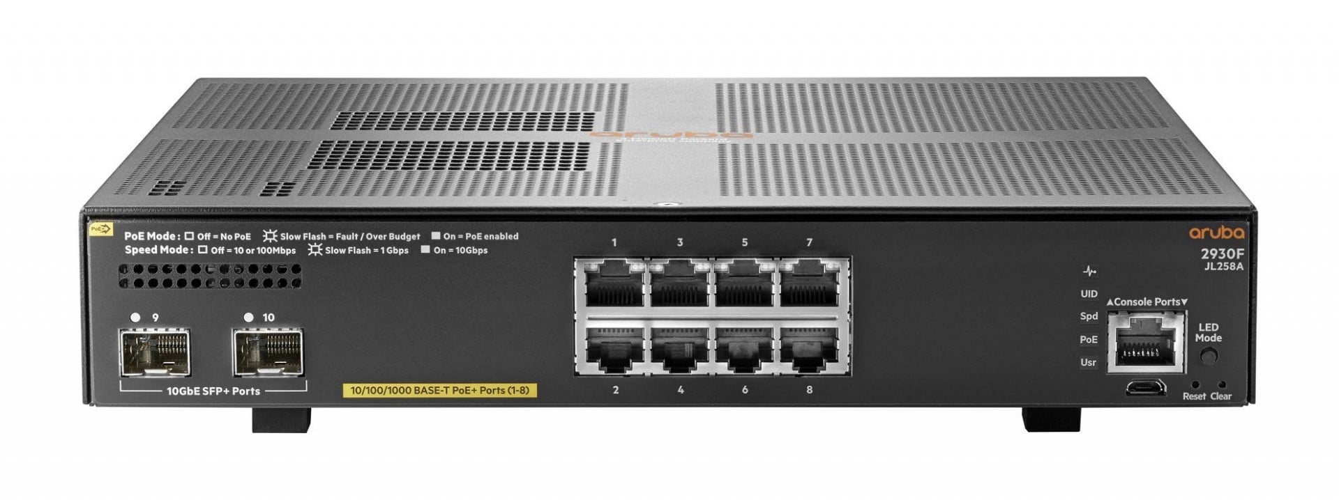 HPE Aruba 2930F 8G PoE+2SFP+Switch