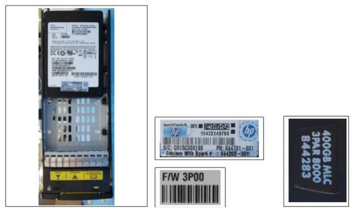 3PAR 8000 400GB+SW SFF SSD