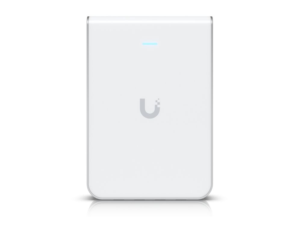 Ubiquiti U6-IW | Punkt dostępowy | UniFi6 In-Wall, WiFi 6 Dual Band, 1x GbE PoE In, 4x GbE PoE Out