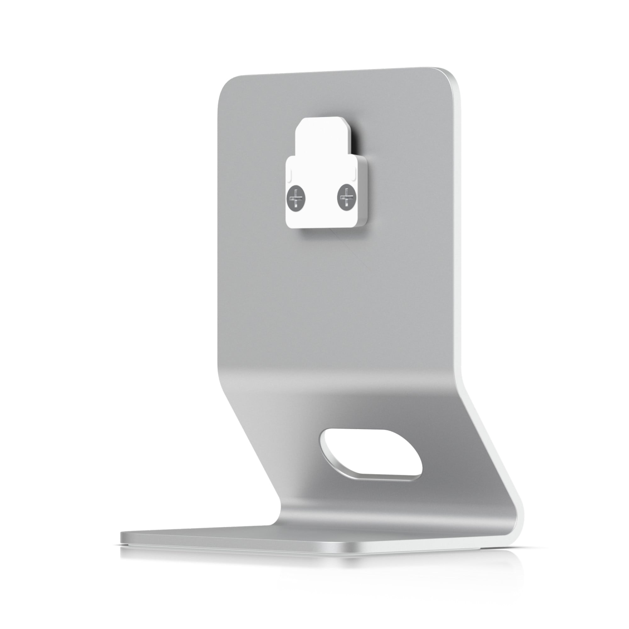 Sleek, metal table stand for