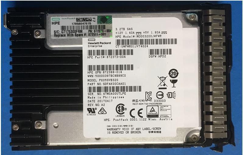 SSD 3.2TB 12G SFF SAS MU SC