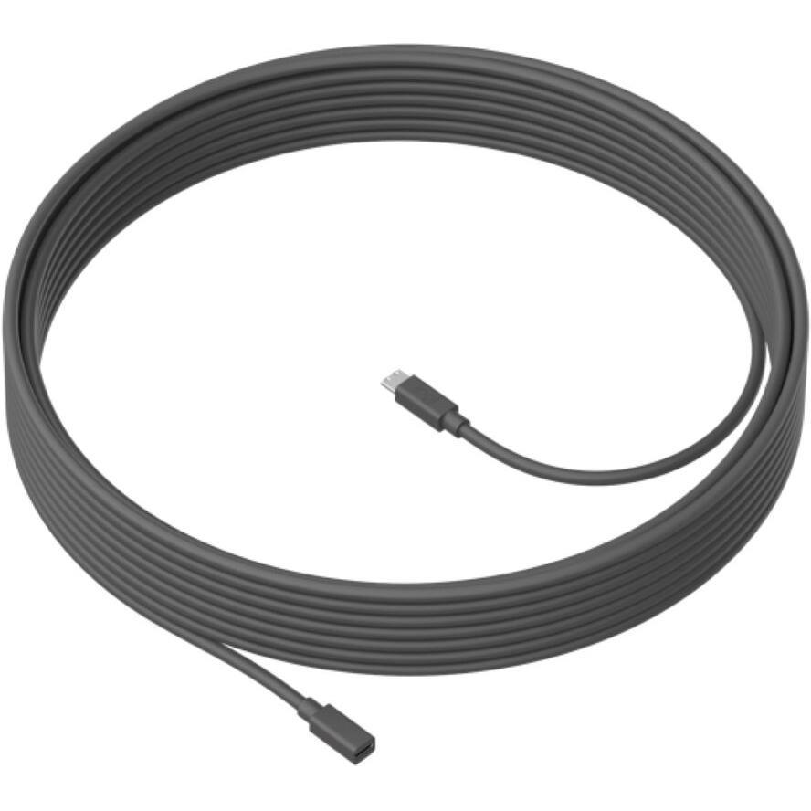 Logitech Meetup Mic Extension Cable 10m | Black | Non-stock Item