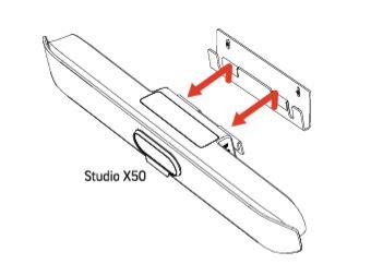 Poly HP Studio X52 Optional Wall Mounting Kit