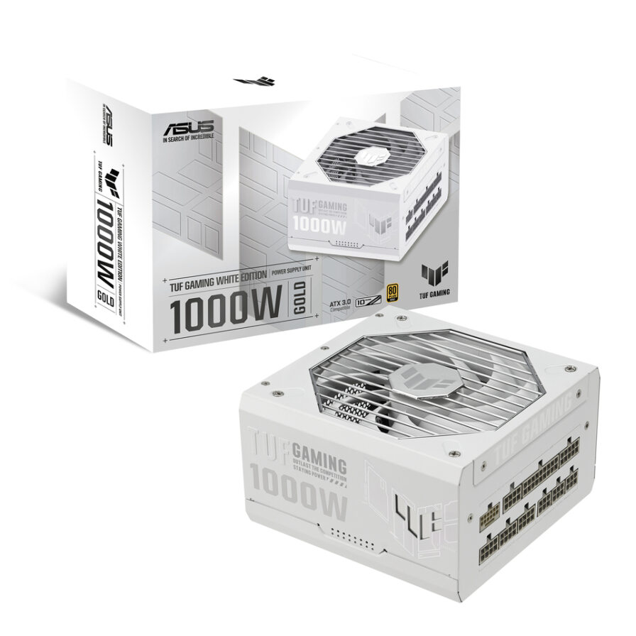ASUS TUF GAMING 1000W WHITE Edition 80+ Gold Fully Modular ATX 3.0
