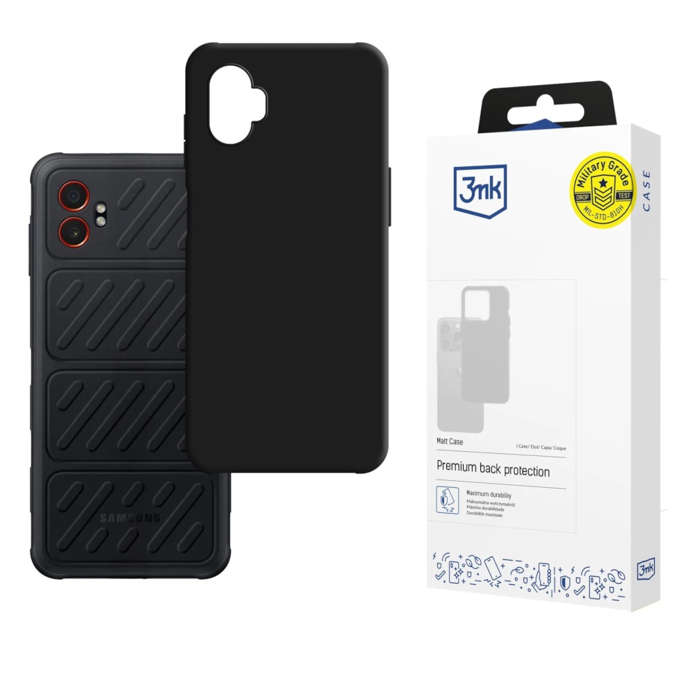 3mk Matt Case Protective Cover Black Galaxy XCover 7 Pro