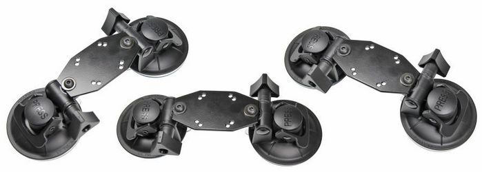 Brodit Dual Suction Cup Mount with AMPS-plate