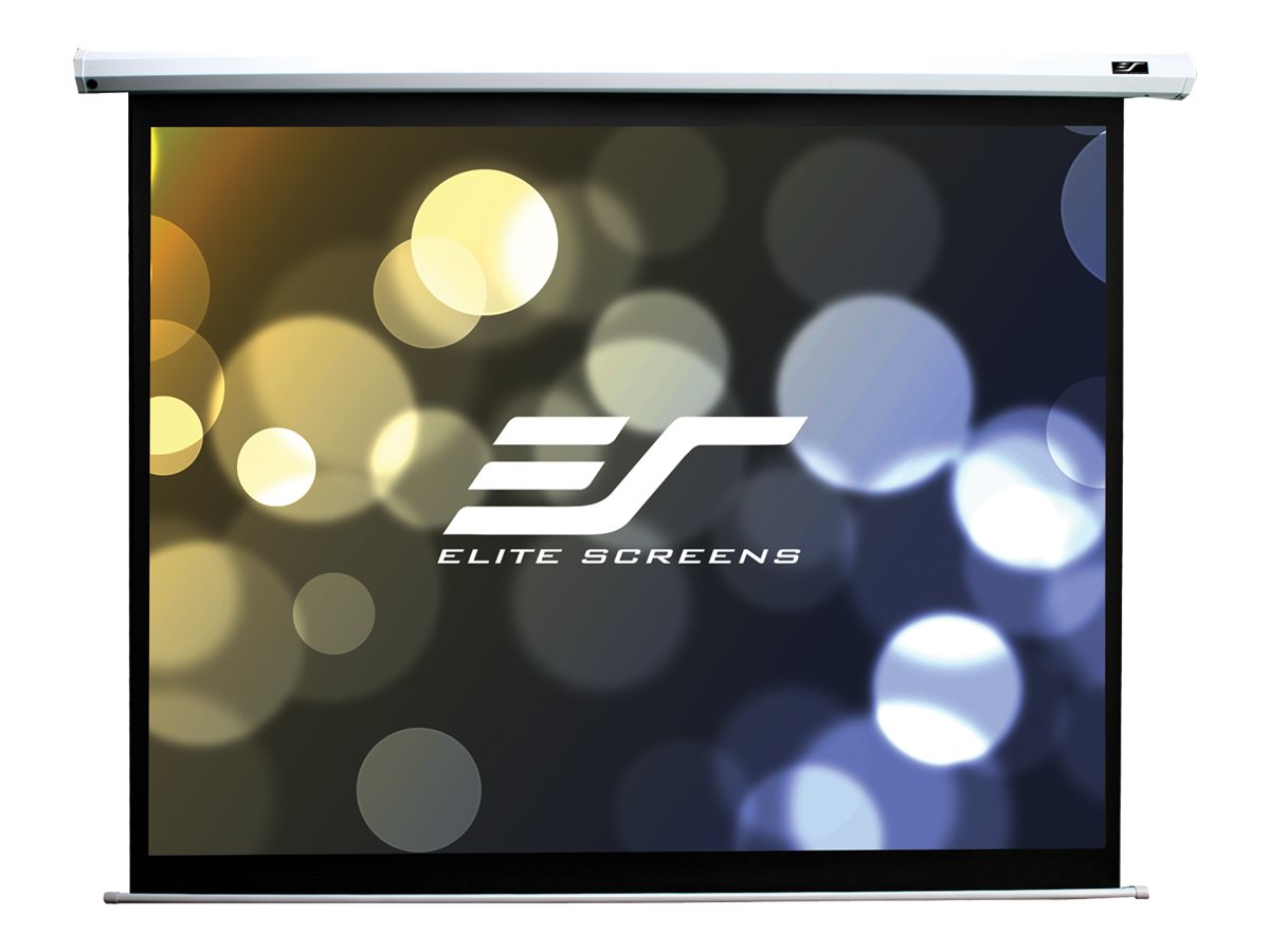 ELITE SCREENS 84V budget electric Screen H:128CM X B:171CM 4:3 with IR/low Voltage 3 way wall boxy wall box