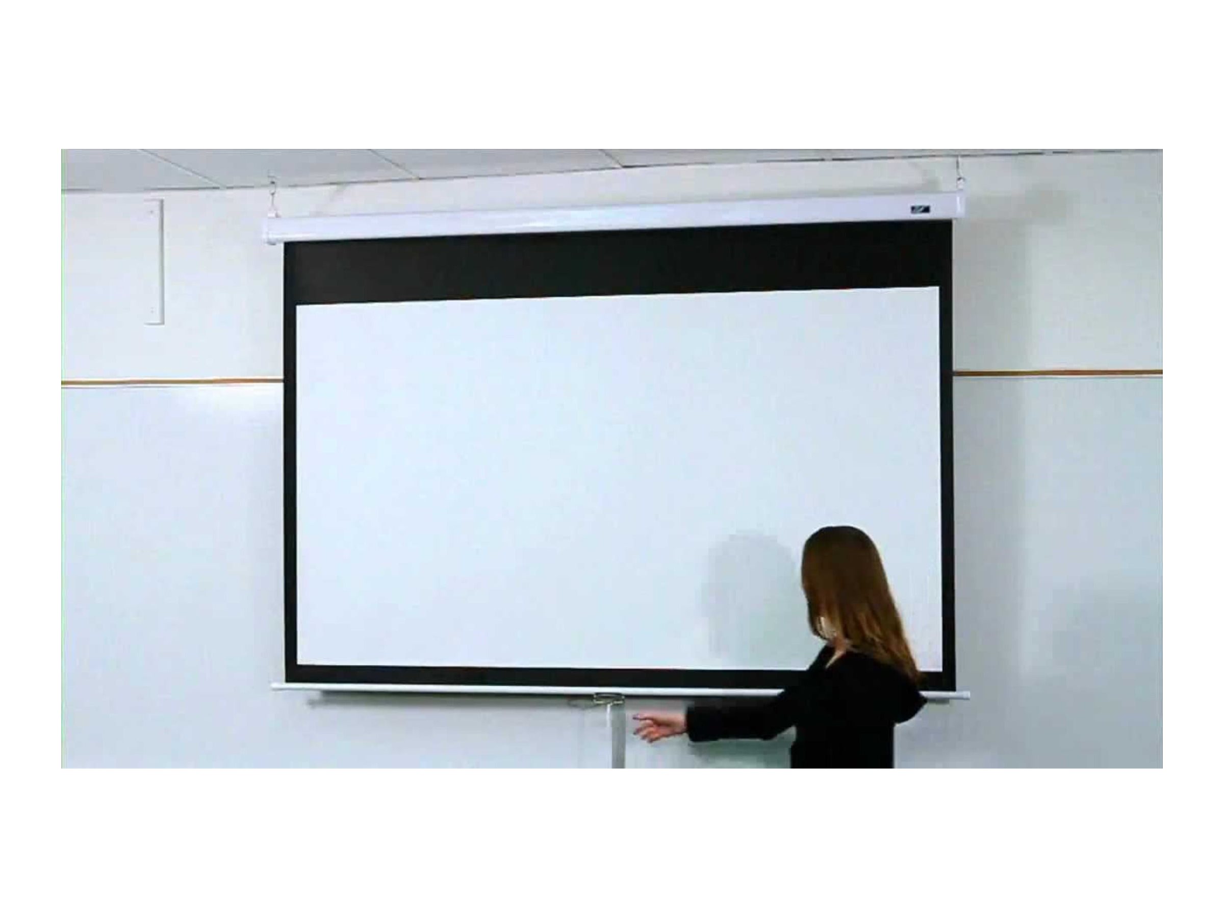 ELITE SCREENS M84NWV H:128CM X B:171CM 4:3 Manual Pull down Projector Screen 1.1 format
