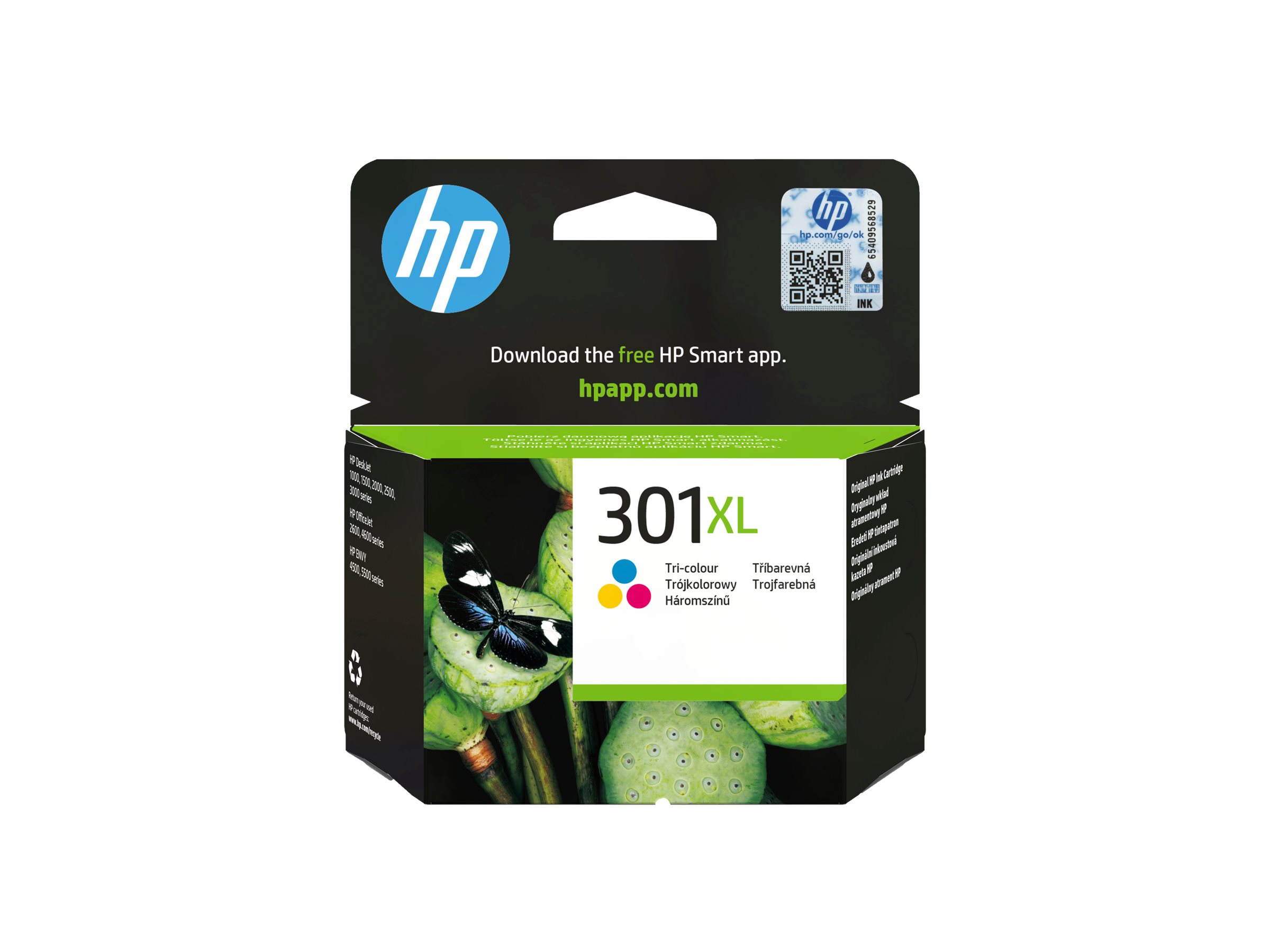 HP 301XL ink color blister