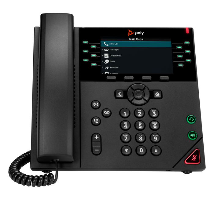 HP Poly VVX 450 12-Line and PoE-enabled Telefon med ledning