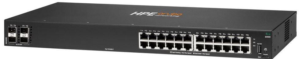 Hewlett Packard HP Switch 1000Mbit 24xTP 4xSFPSlot Aruba CX 6000 24G 4SFP