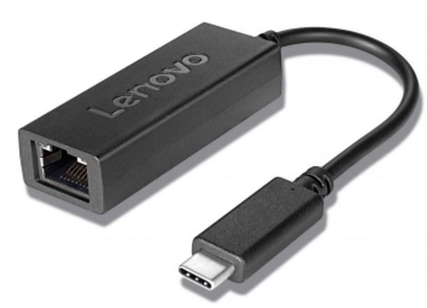Lenovo Netværksadapter USB-C 1Gbps Kabling