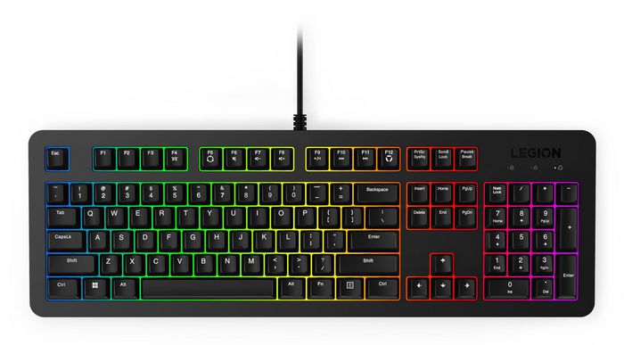 Lenovo Legion K310 RGB Tastatur Membran 5 zone RGB Kablet Amk. engelsk
