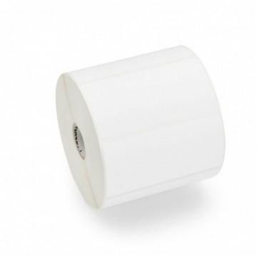 Zebra Label, Paper, 21x21mm; Thermal Transfer, Z-PERFORM 1000T, Uncoated, Permanent Adhesive, 25mm Core