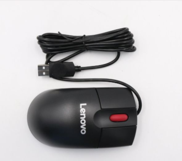 Lenovo Essential - mus - USB - sort