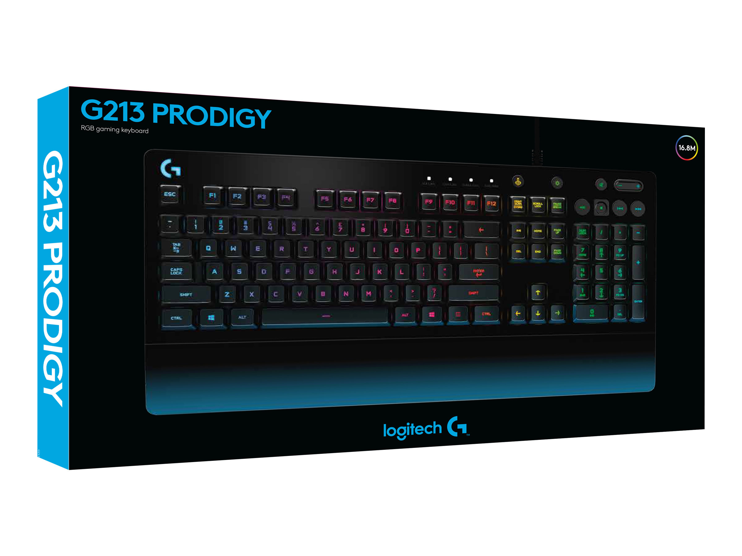 Logitech Prodigy G213 Tastatur 16,8 millioner farver Kablet Nordisk