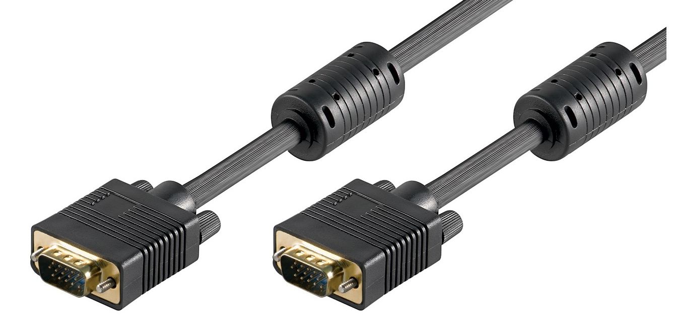 SVGA HD15 2m M-M w.ferrit core