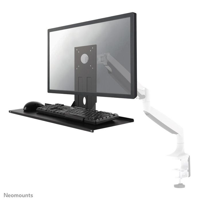 Neomounts KEYB-V200BLACK Toetsenbord- en muishouder, 3 kg, 75x75 mm, 100x100 mm, Black