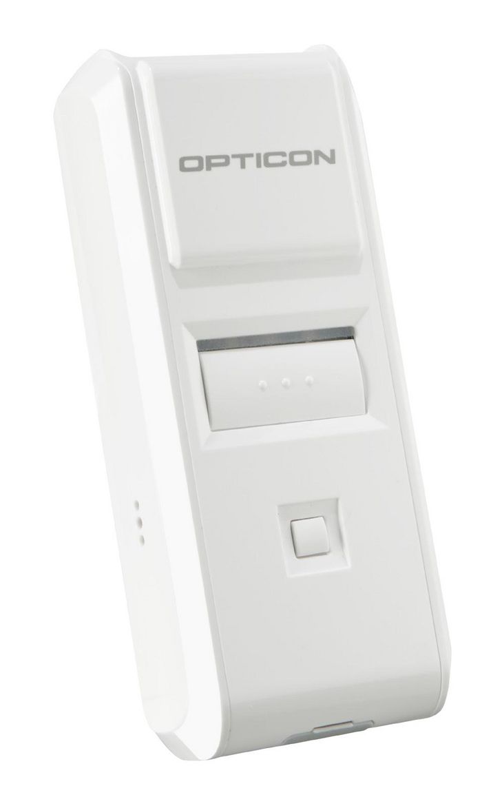 Opticon OPN-4000i Companion scanner, 1D CCD, BT, iOS,Android,Windows, 1MB, HID/SPP, White,USB cable,Strap