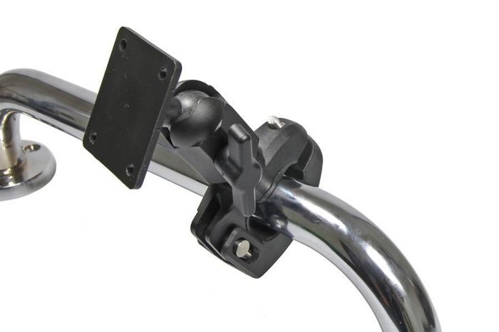 Brodit Pipe Mount with mounting plate, 50 x 42 mm