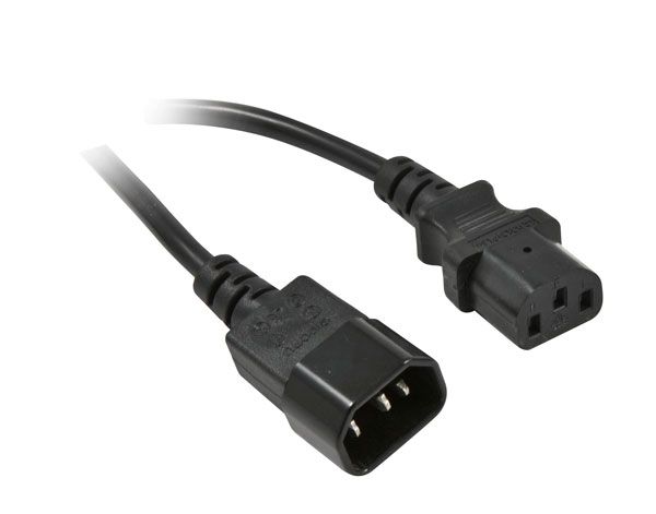 Netzkabel 230V Kaltgeräte IECC13BuchseKaltgeräte IECC14Stecker 1m Synergy 21