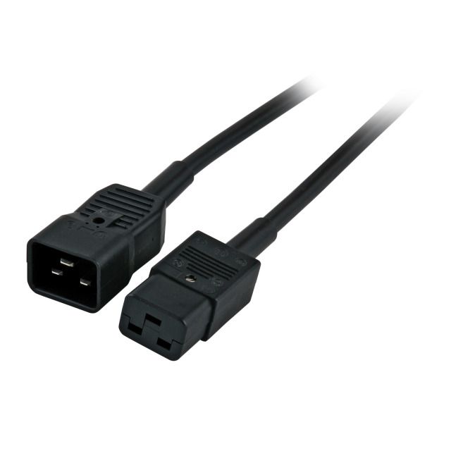 Netzkabel 230V Kaltgeräte IECC19BuchseKaltgeräte IECC20Stecker 5m