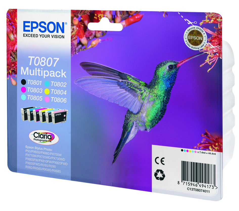 Ink/T0807 Hummingbird7.4ml CLcMLmYK