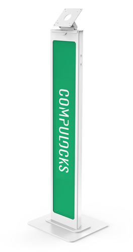 Tablet Floor Stand Mount BrandME White