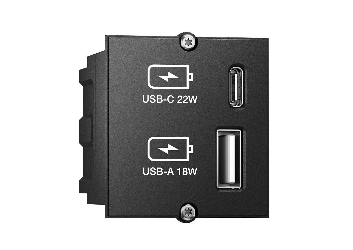 Bachmann zbh USB AC Charger Custom Modul Schwarz