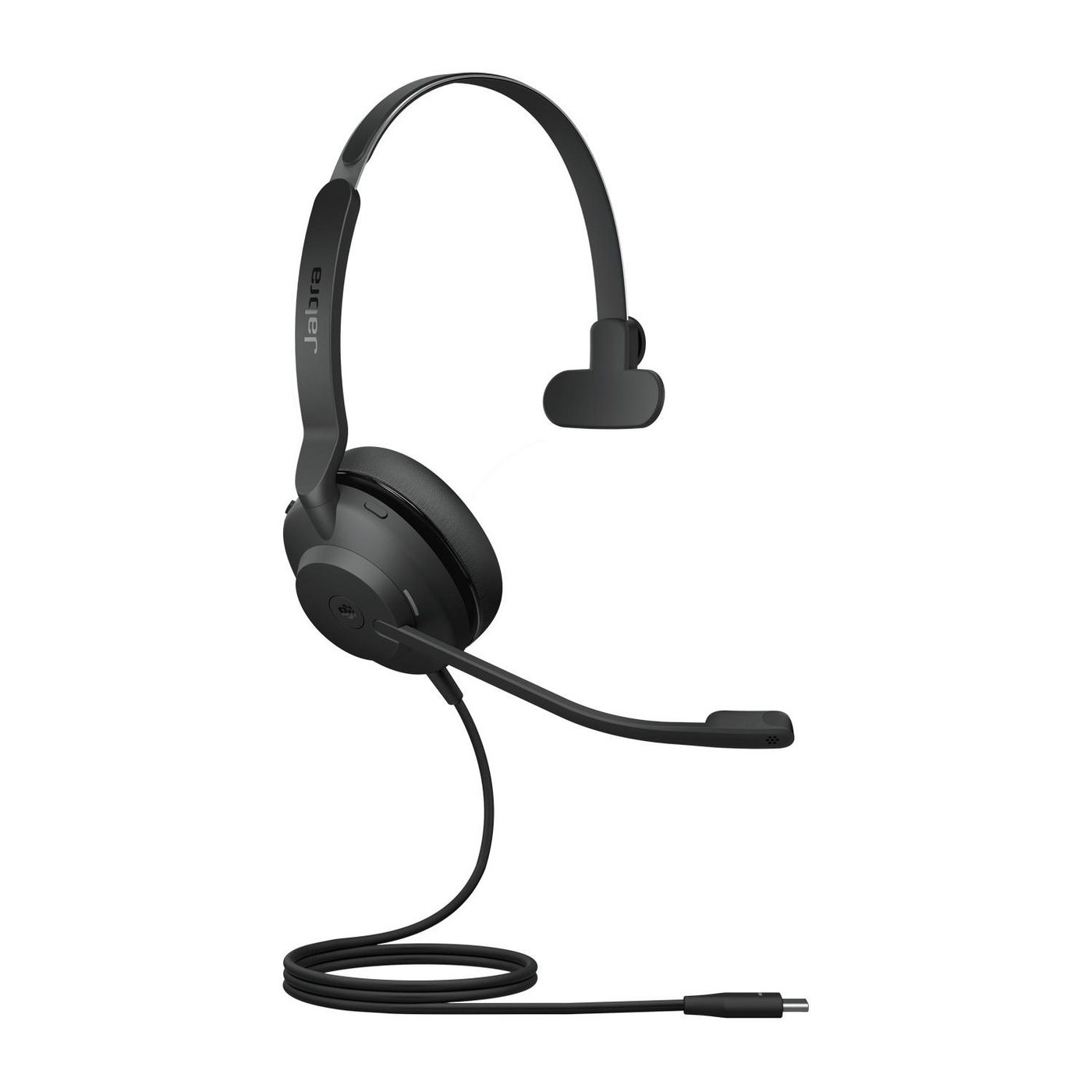 Jabra Evolve2 30 MS Mono Kablet Høretelefoner Sort