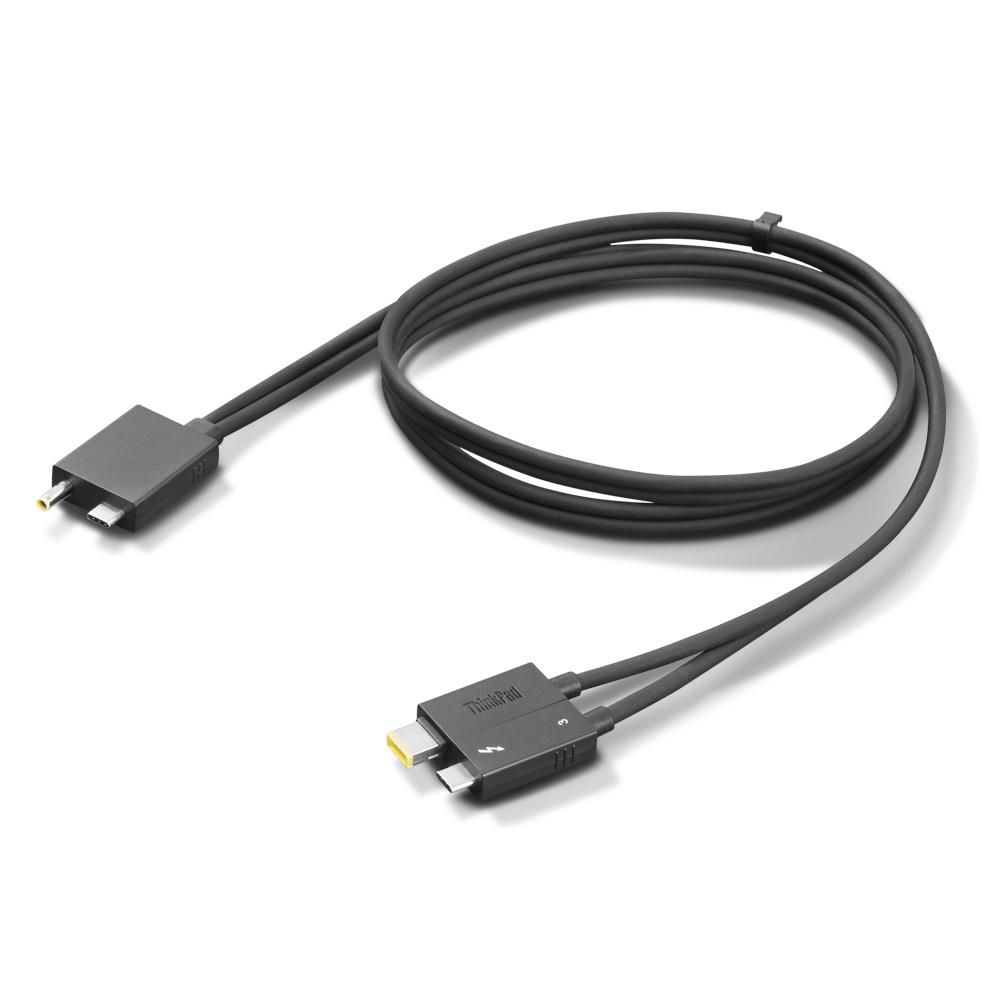 Lenovo Split Cable Thunderbolt kabel 70cm Sort