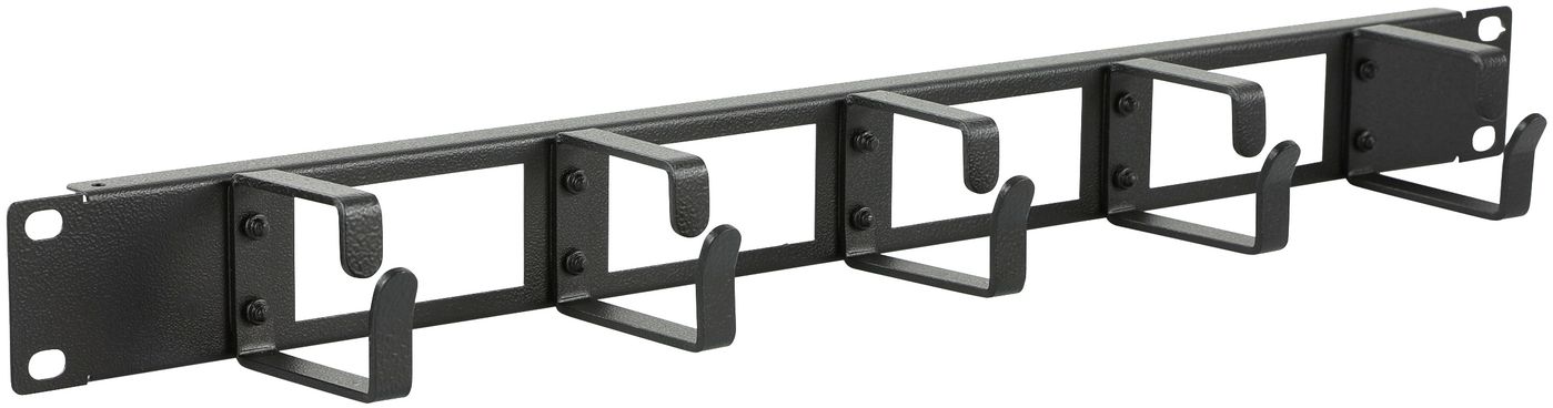 1U 19" CABLE ORGANIZER PANEL
